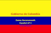 Gobierno de Colombia Danny Bocanumenth Español AP 5 15 de Marzo.
