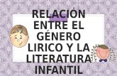 RELACIÓN ENTRE EL GÉNERO LIRICO Y LA LITERATURA INFANTIL.