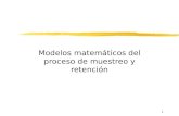 1 Modelos matemáticos del proceso de muestreo y retención.