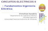 Christhian Sanabria Departamento de Ingeniería Eléctrica Facultad Ingeniería Universidad Nacional Autónoma de Honduras CIRCUITOS ELECTRICOS II – Fundamentos.
