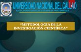 “METODOLOGÍA DE LA INVESTIGACIÓN CIENTÍFICA” 1 FACULTAD DE CIENCIAS NATURALES Y MATEMÁTICA.