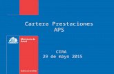 Cartera Prestaciones APS CIRA 29 de mayo 2015. Gobierno de Chile / Ministerio de Salud Financiamiento Ley 19.378, art. 49. Plan de salud familiar Las.