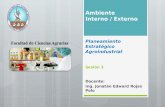 Docente: Ing. Jonatán Edward Rojas Polo 1 Ambiente Interno / Externo Sesión 3 Planeamiento Estratégico Agroindustrial.