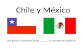 Chile y México Dos países latinoamericanos …………..un universo de distancia.