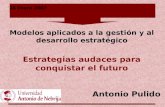 26 Enero 2007 Modelos aplicados a la gestión y al desarrollo estratégico Estrategias audaces para conquistar el futuro Antonio Pulido.