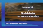 Innovación y Modalidades no convencionales Innovación y Modalidades no convencionales Mtra. Elba Patricia Alatorre Rojo.