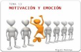 TEMA 13 MOTIVACIÓN Y EMOCIÓN Miguel Modrego (2013)