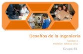 Desafíos de la Ingeniería Grupo 55 Sección 6 Profesor: Alfonso Cruz.