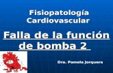 Fisiopatología Cardiovascular Falla de la función de bomba 2 Dra. Pamela Jorquera.