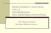INFECCIONES Y VACUNAS EN LA ENFERMEDAD INFLAMATORIA INTESTINAL Sara Márquez Batalla Residente Medicina Interna.
