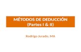MÉTODOS DE DEDUCCIÓN (Partes I & II) Rodrigo Jurado, MA.
