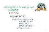 UNVERSIDAD DE AQUINO BOLIVIA UDABOL TEMA: FRAME RELAY ALUMNA: ROSSIBEL REVILLA MAURICIO FLORES OSCAR ORTIZ FRABRICIO PEREDO GESTION: II/2012 1.
