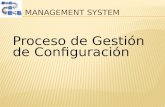 Proceso de Gestión de Configuración. CONTENIDO 1.Objetivo y alcance del procesoObjetivo y alcance del proceso 2.Términos y definicionesTérminos y definiciones.