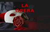 -- La palabra «opera» significa 'obras' en italiano -- predecesores formales de la ópera -- primeras obras: Dafne de Jacopo Peri, erudice de peri, L'Orfeo.