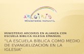 MINISTERIO ARCOIRIS EN ALIANZA CON ESCUELA BIBLICA IGLESIA EMANUEL.
