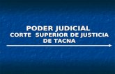 PODER JUDICIAL CORTE SUPERIOR DE JUSTICIA DE TACNA.