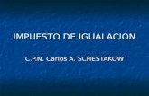 IMPUESTO DE IGUALACION C.P.N. Carlos A. SCHESTAKOW.