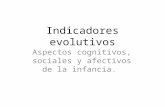 Indicadores evolutivos Aspectos cognitivos, sociales y afectivos de la infancia.