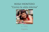 ROSA MONTERO “Como la vida misma” n. 1951 España 1.