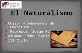 Curso: Fundamentos de Literatura Profesor: Jorge Ruiz Cruz Alumna: Peña Rivera Rosa III Ciclo.