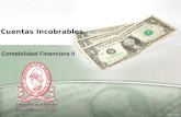 Contabilidad Financiera II Cuentas Incobrables. Método de Cancelación Directa.