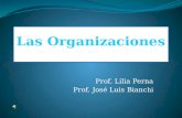 Prof. Lilia Perna Prof. José Luis Bianc hi. ¿De que hablamos cuando hacemos referencia a las “Organizaciones”? Las organizaciones forman parte de nuestro.