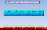 ¿Cómo desmontar un pen driver en Guadalinex? IES Licinio de la Fuente En windows también es conveniente desmontar el pen driver ¡Cuidado! : Cuando compréis.