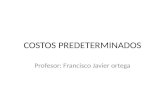 COSTOS PREDETERMINADOS Profesor: Francisco Javier ortega
