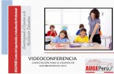 VIDEOCONFERENCIA CAPACITACIÓN PARA EL EXAMEN DE NOMBRAMIENTO 2015.