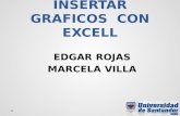 INSERTAR GRAFICOS CON EXCELL EDGAR ROJAS MARCELA VILLA.