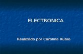 ELECTRONICA Realizado por Carolina Rubio Realizado por Carolina Rubio.
