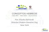 CONCEPTOS HEBREOS Clase #54 – Tisha beAv – Ayuno de Av Por: Eliyahu BaYonah Director Shalom Haverim Org New York.