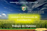 Estelí, octubre del 2014 Unidad I. El Protocolo de Investigación Facultad de Ciencias Agropecuaria Carrera de Ingeniería Agropecuaria.