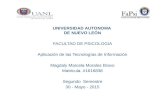 UNIVERSIDAD AUTONOMA DE NUEVO LEÓN FACULTAD DE PSICOLOGIA Aplicación de las Tecnologías de Información Magdaly Marcela Morales Bravo Matricula. #1616838