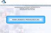 UNIVERSIDAD NACIONAL EXPERIMENTAL “RAFAEL MARIA BARALT” PROGRAMA EDUCACIÓN HABILIDADES PEDAGOGICAS.