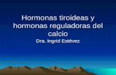 Hormonas tiroideas y hormonas reguladoras del calcio Dra. Ingrid Estévez.