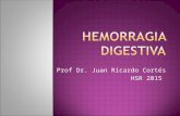 Prof Dr. Juan Ricardo Cortés HSR 2015.  ALTO (5 Veces mas Frecuente)  Variceal (HDAV)  No Variceal (HDANV)  BAJO  DE ORIGEN OSCURO (Hemorragia del.
