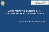 ALTERNATIVAS TECNOLÓGICAS EN EL PROCESAMIENTO DE RECURSOS DEL BOSQUE Ing. Gustavo A. Malca Salas, M.Sc.
