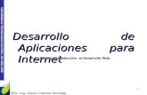 UNIVERSIDAD TECNOLÓGICA ECOTEC. ISO 9001:2008 Desarrollo de Aplicaciones para Internet MSc. Ing. Alexis Cabrera Mondeja 1 Clase 1: Introducción al Desarrollo.