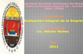 2011 Evaluación Integral de la Empresa Lic. Héctor Núñez.