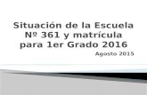 Agosto 2015.  Año 2012: Comienza a registrarse matrícula excesiva para el nivel Primario en VLA  14/08/14 : El intendente Roberto Cacault confirmó la.