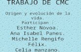 TRABAJO DE CMC Origen y evolución de la vida. Participan : Esther Novoa. Ana Isabel Panes. Michelle Rengifo Félix. Celia manzano.