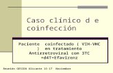 Caso clínico d e coinfección Paciente coinfectado ( VIH-VHC ) en tratamiento Antirretroviral con 3TC +d4T+Efavirenz Reunión GESIDA Alicante 15-17 Noviembre.