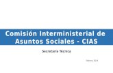 Secretaría Técnica Febrero, 2014 Comisión Interministerial de Asuntos Sociales - CIAS.