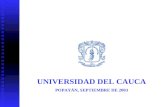 UNIVERSIDAD DEL CAUCA POPAYÁN, SEPTIEMBRE DE 2003.