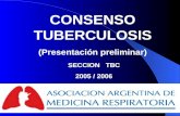 CONSENSO TUBERCULOSIS (Presentación preliminar) SECCION TBC 2005 / 2006.