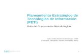 1 Planeamiento Estratégico de Tecnologías de Información (PETI) Guía del Componente Metodológico Aplica el Meta Modelo de Metodologías CEIAR (Conceptos,