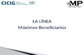 LA LÍNEA Máximos Beneficiarios. Ciencia - Verdad -Justicia “La Línea” – Hasta el 16 de abril de 2015.