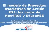 El modelo de Proyectos Asociativos de Acción RSE: los casos de NutriRSE y EducaRSE Conferencia Internacional de Ethos Panel “Casos de Alianzas público.