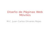 Diseño de Páginas Web Móviles M.C. Juan Carlos Olivares Rojas.